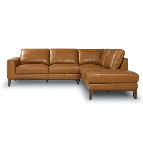 London Leather Sectional Sofa Right Facing by Ashcroft Furniture at Eve Furniture
