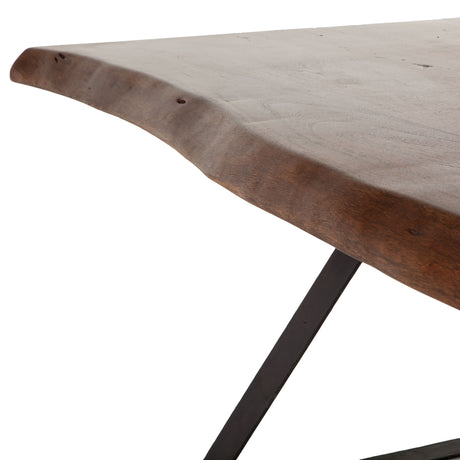 London Loft 106" Dining Table in Walnut by Home Trends & Design at Eve Furniture