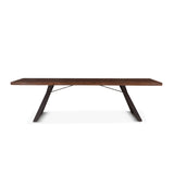 London Loft 106" Dining Table in Walnut