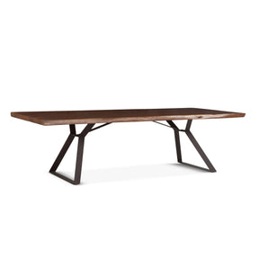 London Loft 106" Dining Table in Walnut by Home Trends & Design at Eve Furniture