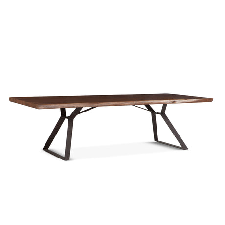 London Loft 106" Dining Table in Walnut by Home Trends & Design at Eve Furniture