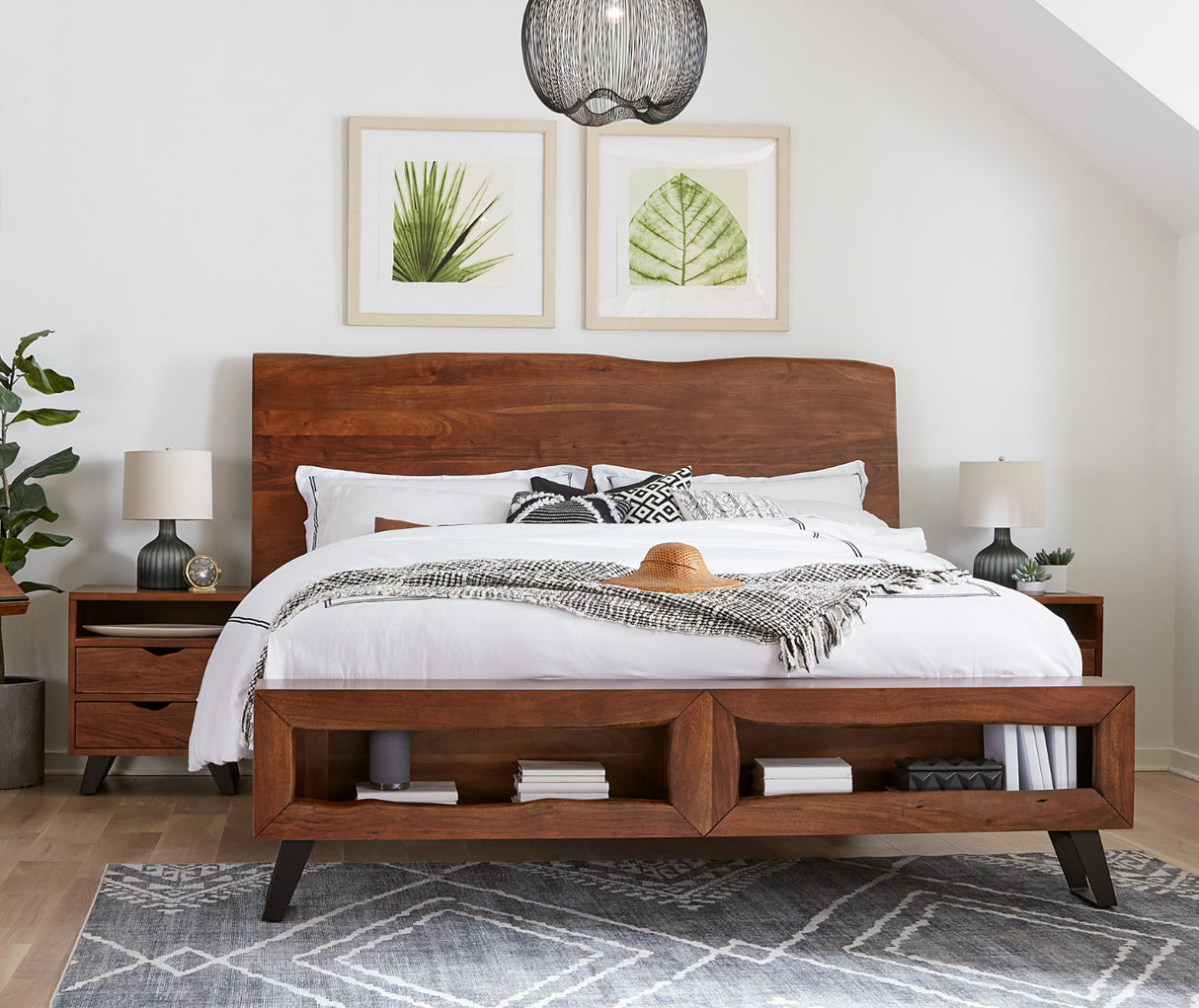 London Loft 23" Nightstand in Walnut by Home Trends & Design at Eve Furniture