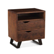 London Loft 23" Nightstand in Walnut by Home Trends & Design at Eve Furniture