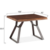 London Loft 23" Side Table in Walnut by Home Trends & Design at Eve Furniture