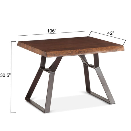 London Loft 23" Side Table in Walnut by Home Trends & Design at Eve Furniture
