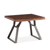 London Loft 23" Side Table in Walnut by Home Trends & Design at Eve Furniture