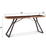 London Loft 68" Console Table in Walnut by Home Trends & Design at Eve Furniture