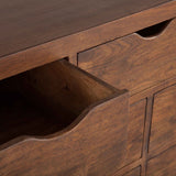London Loft 71" Dresser in Walnut by Home Trends & Design at Eve Furniture