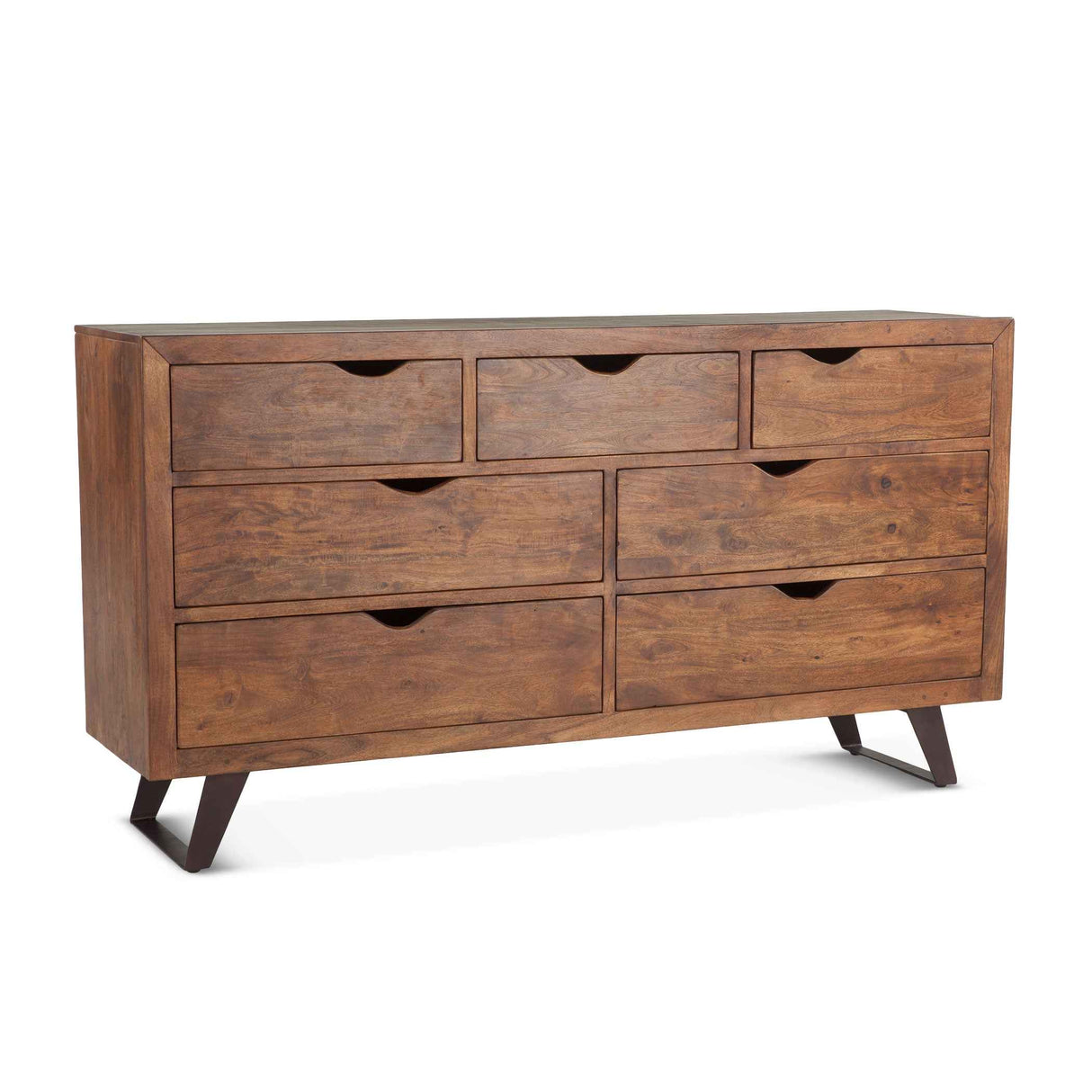 London Loft 71" Dresser in Walnut by Home Trends & Design at Eve Furniture
