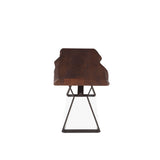 London Loft 72" Bench in Walnut by Home Trends & Design at Eve Furniture