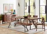 London Loft 72" Bench in Walnut by Home Trends & Design at Eve Furniture