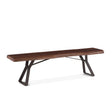 London Loft 72" Bench in Walnut by Home Trends & Design at Eve Furniture