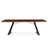 London Loft 80" Dining Table in Walnut by Home Trends & Design at Eve Furniture
