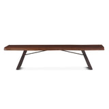 London Loft 90" Bench in Walnut by Home Trends & Design at Eve Furniture