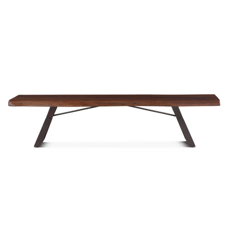 London Loft 90" Bench in Walnut by Home Trends & Design at Eve Furniture