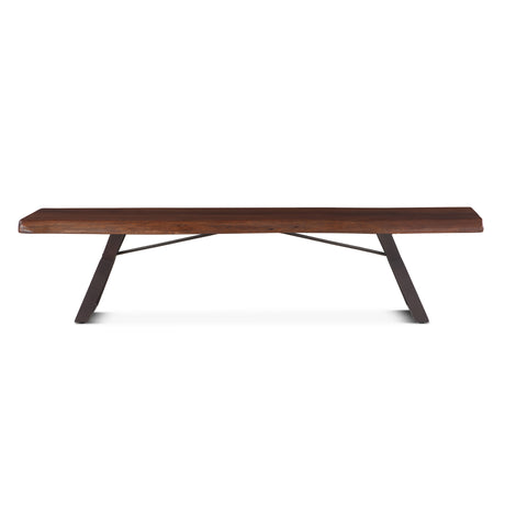 London Loft 90" Bench in Walnut by Home Trends & Design at Eve Furniture