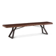London Loft 90" Bench in Walnut by Home Trends & Design at Eve Furniture