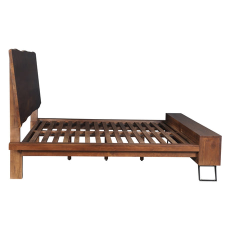 London Loft King Bed in Walnut by Home Trends & Design at Eve Furniture