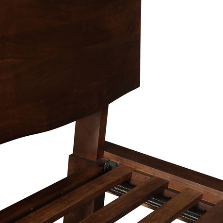 London Loft King Bed in Walnut by Home Trends & Design at Eve Furniture