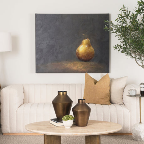Lonely Pear by Mercana Studio a Hand Embellished Textured Canvas by Mercana at Eve Furniture