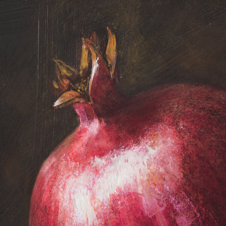 Lonely Pomegranate by Mercana Studio a Hand Embellished Textured Canvas by Mercana at Eve Furniture