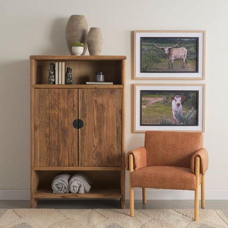 Longhorn 1 by Gary Blatter a Hand Embellished Framed Photo Art Print Matted under Glass by Mercana at Eve Furniture