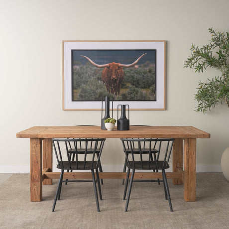 Longhorn 5 by Gary Blatter a Hand Embellished Framed Photo Art Print Matted under Glass by Mercana at Eve Furniture