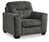 Lonoke Gunmetal Chair by Ashley at Eve Furniture