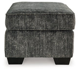 Lonoke Gunmetal Ottoman