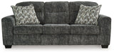 Lonoke Gunmetal Sofa by Ashley at Eve Furniture