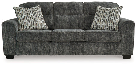 Lonoke Gunmetal Sofa by Ashley at Eve Furniture