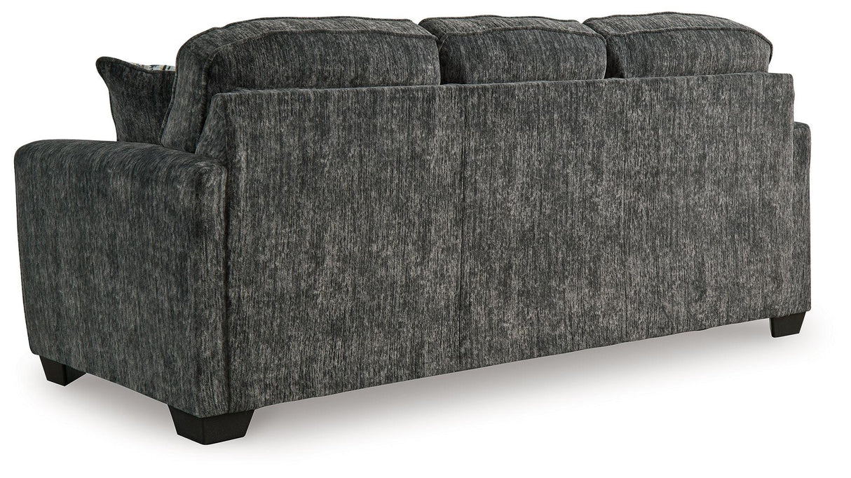 Lonoke Gunmetal Sofa by Ashley at Eve Furniture