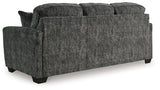 Lonoke Gunmetal Sofa by Ashley at Eve Furniture