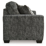 Lonoke Gunmetal Sofa, Loveseat and Oversized Chair by Ashley at Eve Furniture
