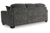 Lonoke Gunmetal Sofa, Loveseat, Oversized Chair and Ottoman by Ashley at Eve Furniture