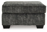 Lonoke Gunmetal Sofa, Loveseat, Oversized Chair and Ottoman by Ashley at Eve Furniture