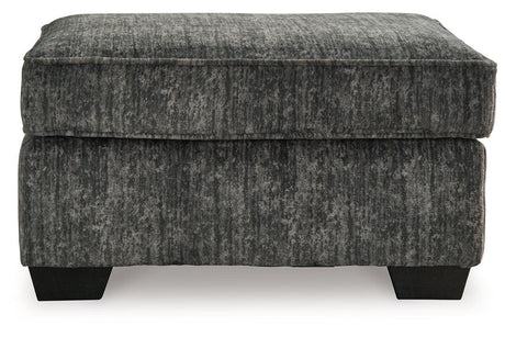 Lonoke Gunmetal Sofa, Loveseat, Oversized Chair and Ottoman by Ashley at Eve Furniture