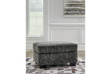 Lonoke Gunmetal Sofa, Loveseat, Oversized Chair and Ottoman by Ashley at Eve Furniture