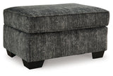 Lonoke Gunmetal Sofa, Loveseat, Oversized Chair and Ottoman by Ashley at Eve Furniture