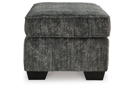 Lonoke Gunmetal Sofa, Loveseat, Oversized Chair and Ottoman by Ashley at Eve Furniture