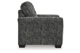 Lonoke Gunmetal Sofa, Loveseat, Oversized Chair and Ottoman by Ashley at Eve Furniture