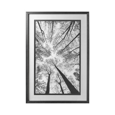 Looking Up I BW by Mercana Studio a Hand Embellished Textured Framed Photo Art Print Matted under Gl by Mercana at Eve Furniture