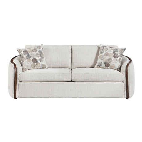 Loom Beige 2-Piece Living Room Set by Homelegance at Eve Furniture