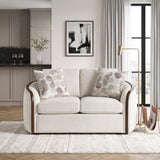 Loom Beige Loveseat by Homelegance at Eve Furniture