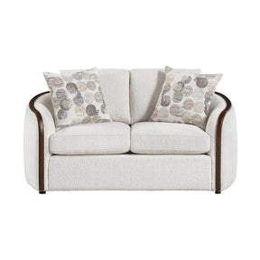 Loom Beige Loveseat by Homelegance at Eve Furniture