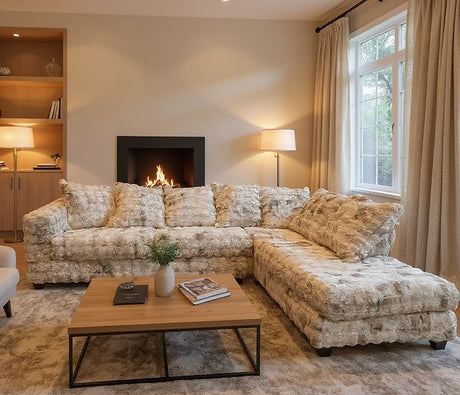 Mamba Beige Right Arm Facing (RAF) Sectional by New Era Innovations at Eve Furniture