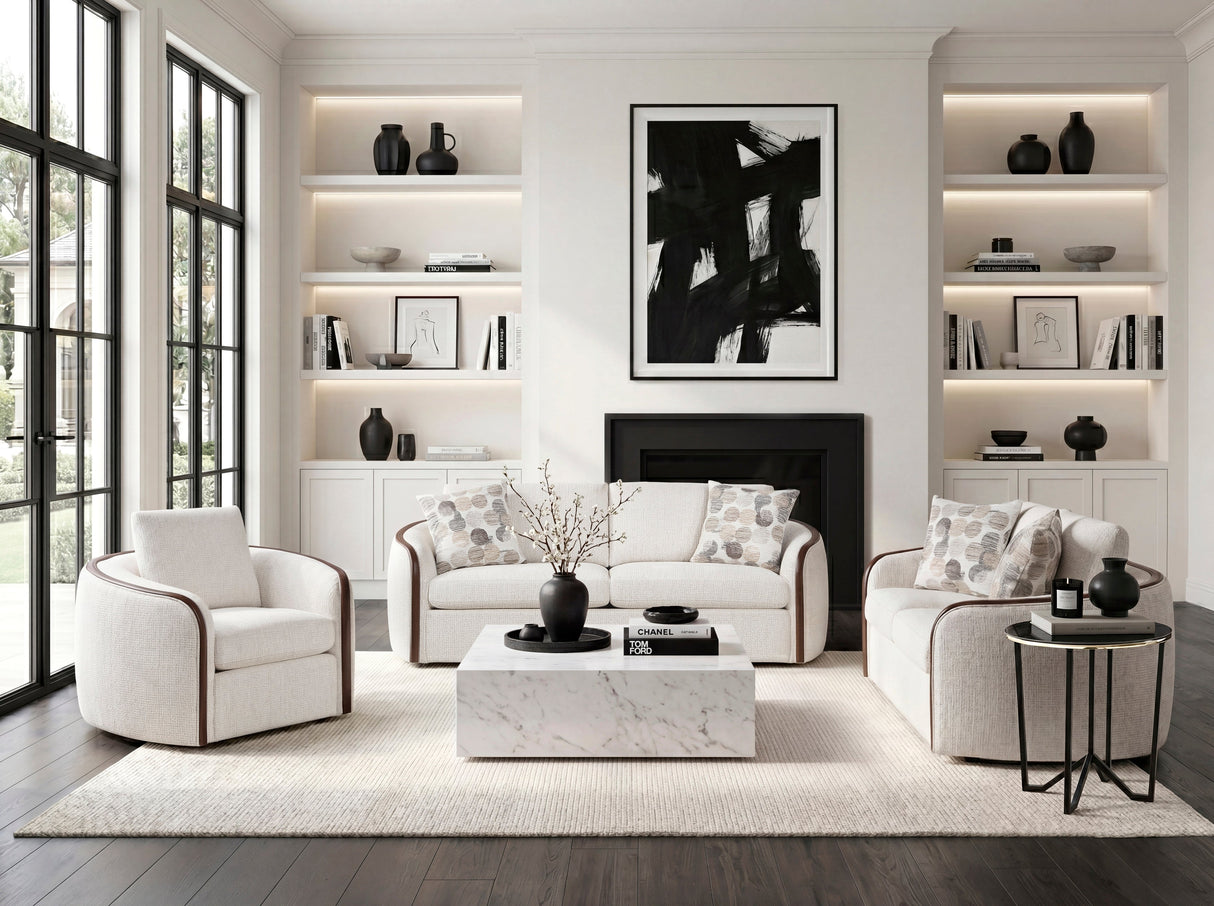 Loom Beige Sofa by Homelegance at Eve Furniture