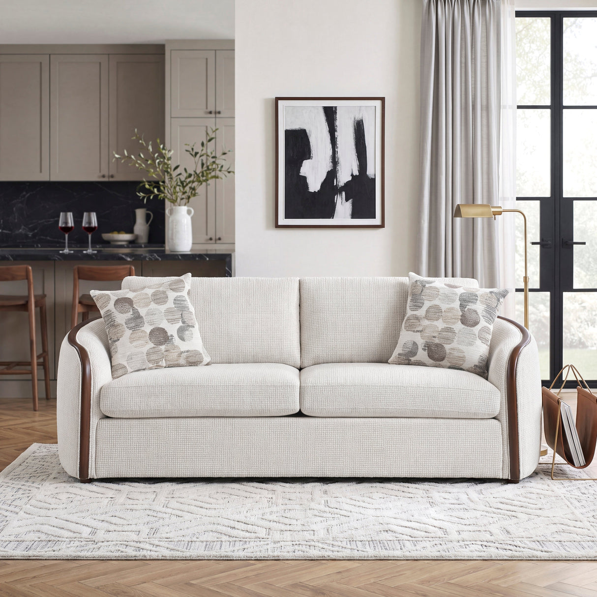 Loom Beige Sofa by Homelegance at Eve Furniture