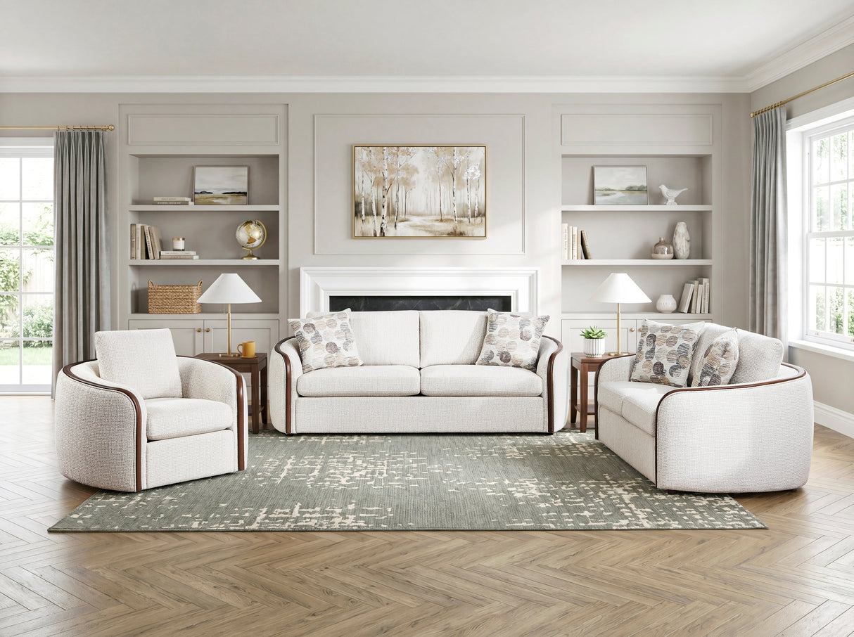Loom Beige Sofa by Homelegance at Eve Furniture