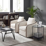 Loom Beige Swivel Chair by Homelegance at Eve Furniture